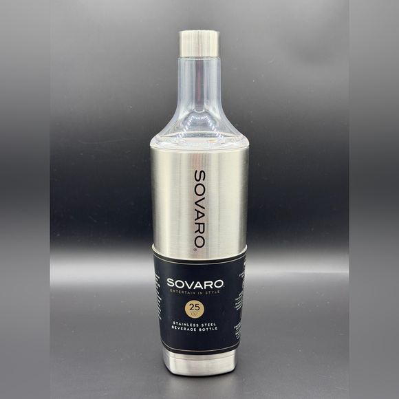 sovaro Other - NWOT NEW Sovaro 25oz Stainless Steel Wine & Beverage Bottle w/ Infuser BPA-Free